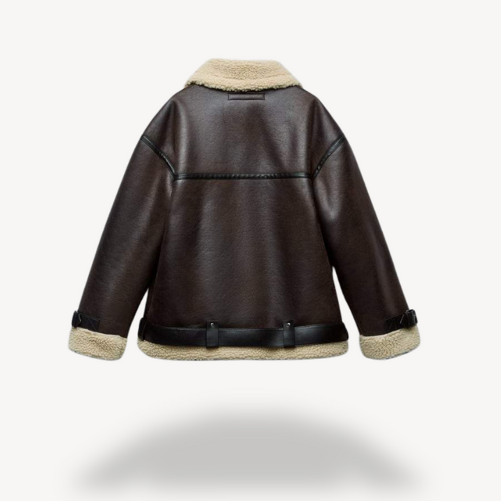 Stilla | Shearling Bikerjakke til kvinder