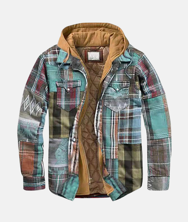 Stilla | Plaid flannel skjorte med hætte til mænd