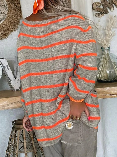 Stilla | Stribet Pullover med moderne design