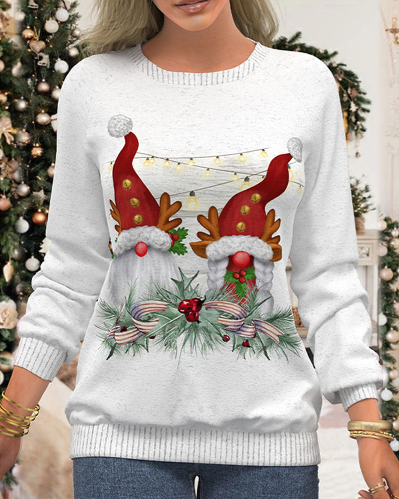Stilla | Sweatshirt med raglanærmer i julemotiv