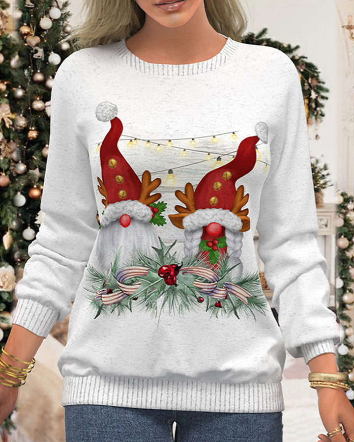 Stilla | Sweatshirt med raglanærmer i julemotiv