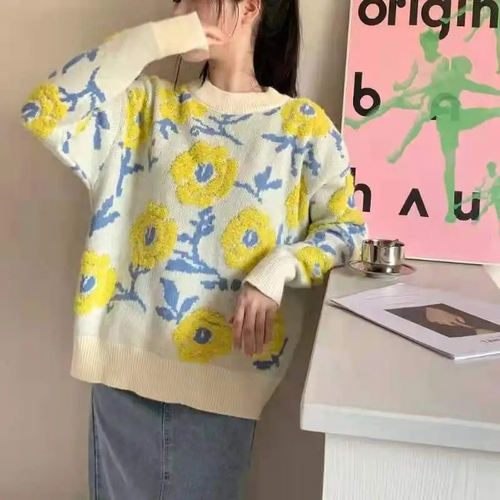 Stilla | Floral Blomst Sweater