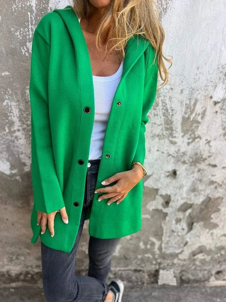Skovae | Casual Enkeltstående Cardigan med Hætte