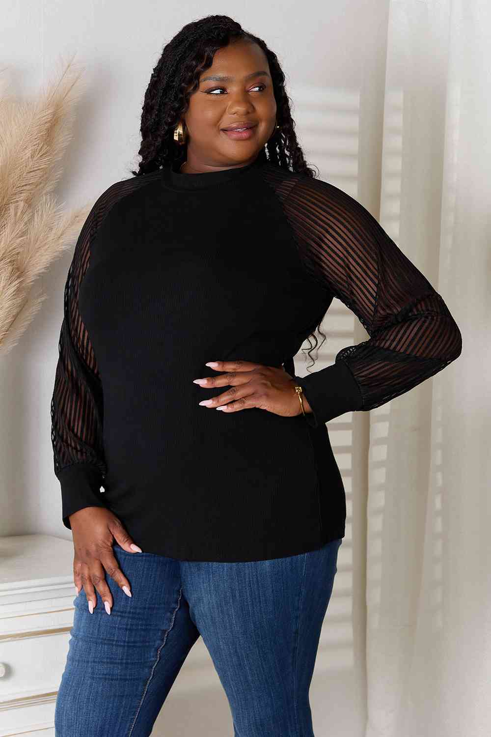 Stilla | Tag Rund Hals Raglan Ærme Bluse