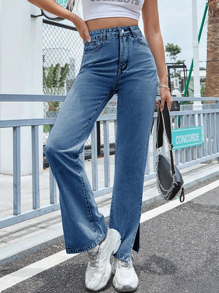 Stilla | Højtaljede jeans med lommer