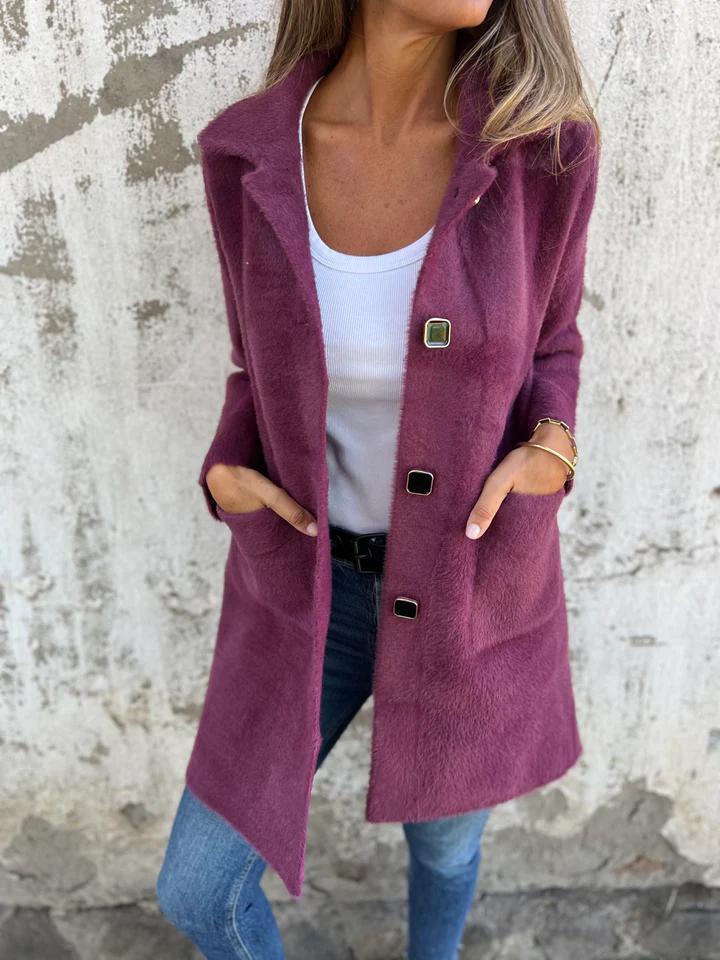 Stilla | Lang Jakke med Knapper