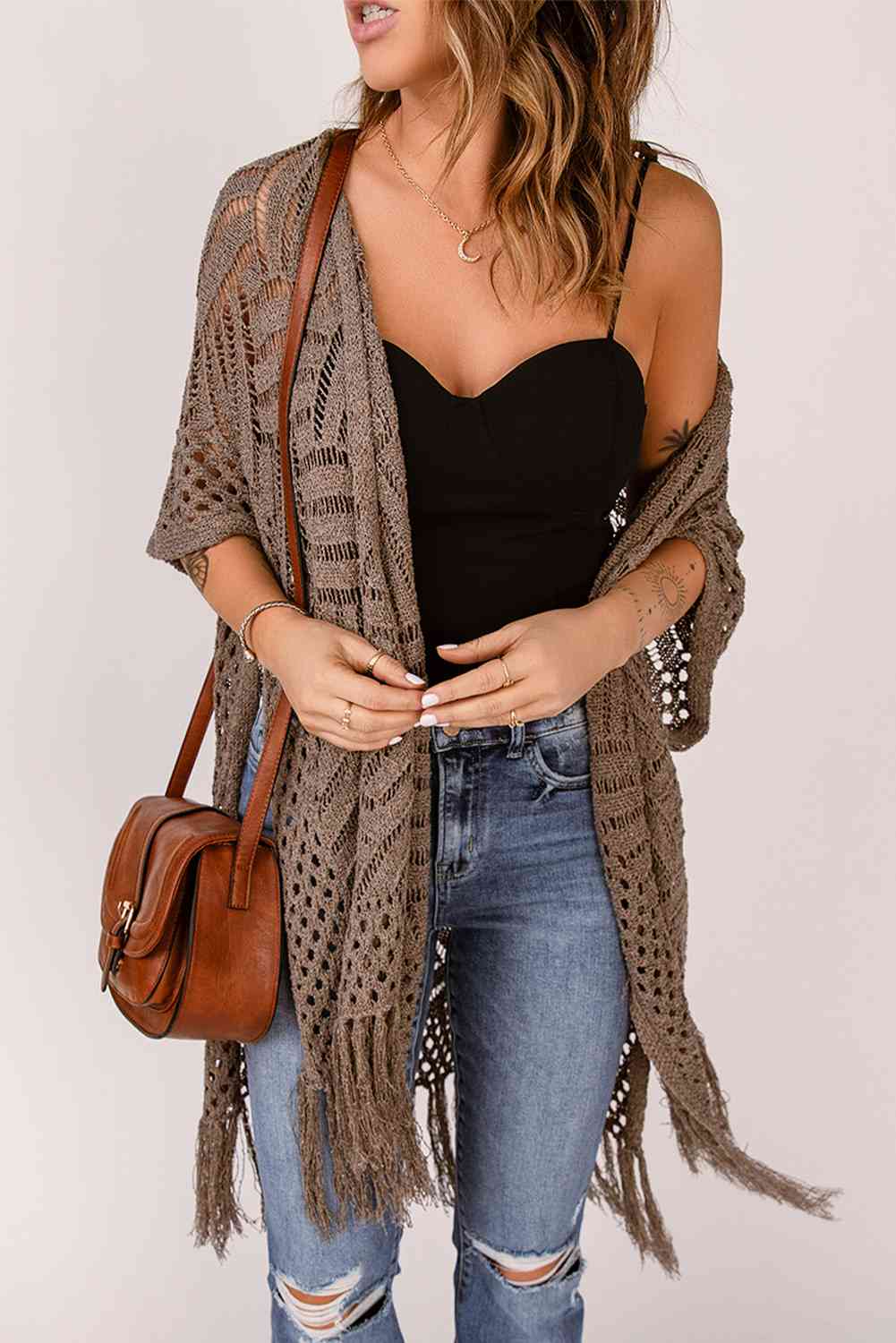Stilla | Hem Slid Åben Front Cardigan