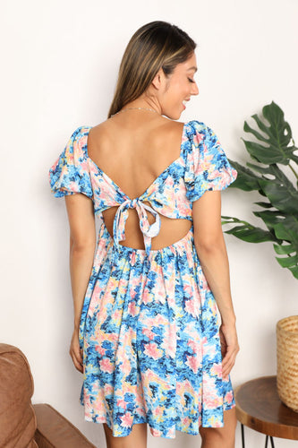 Stilla | Square Neck Puff Sleeve Dress