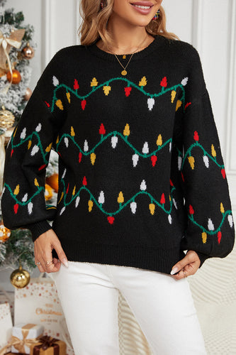 Stilla | Halsmønster Lanterne Ærme Sweater