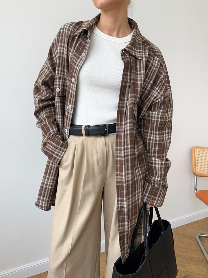Stilla | Plaid Button Up Shacket
