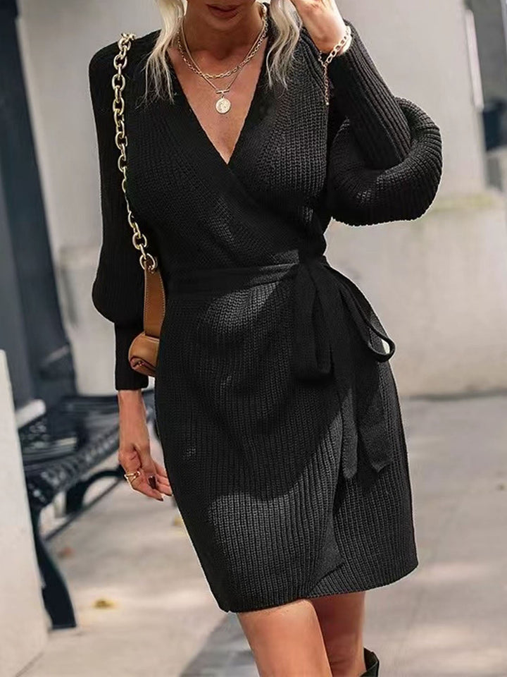 Stilla | Front Lantern Sleeve Tied Cardigan