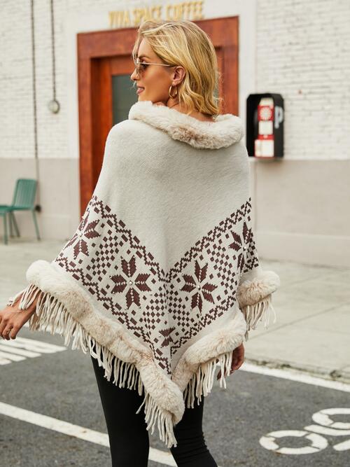 Stilla | Geometrisk Cape Ærme Poncho