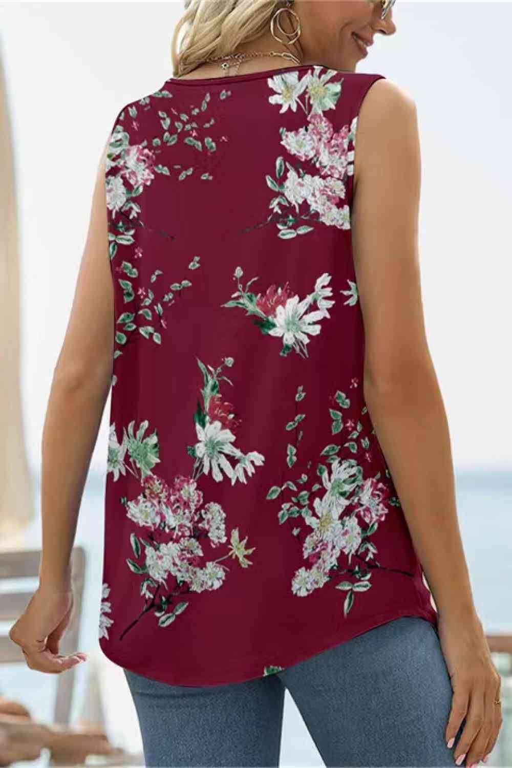 Stilla | Square Hals Buet Kant Tank