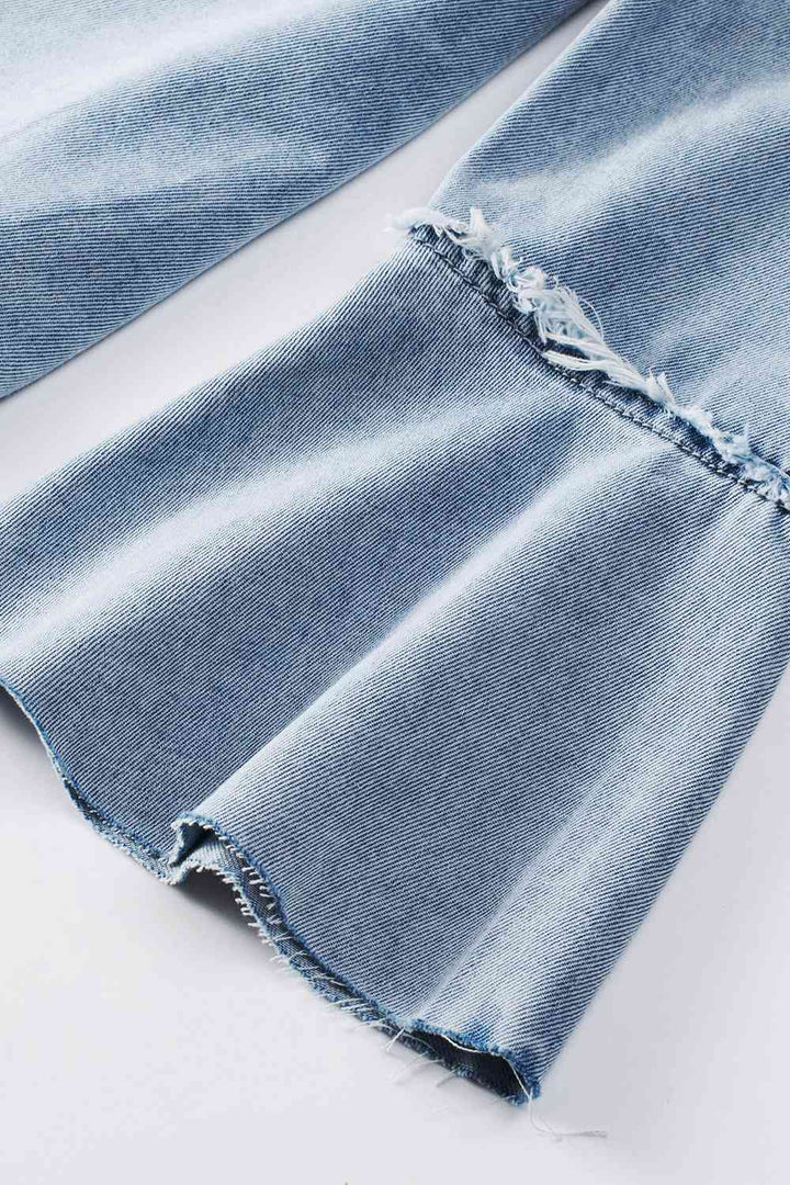 Stilla | Front Flare Sleeve Denim Top