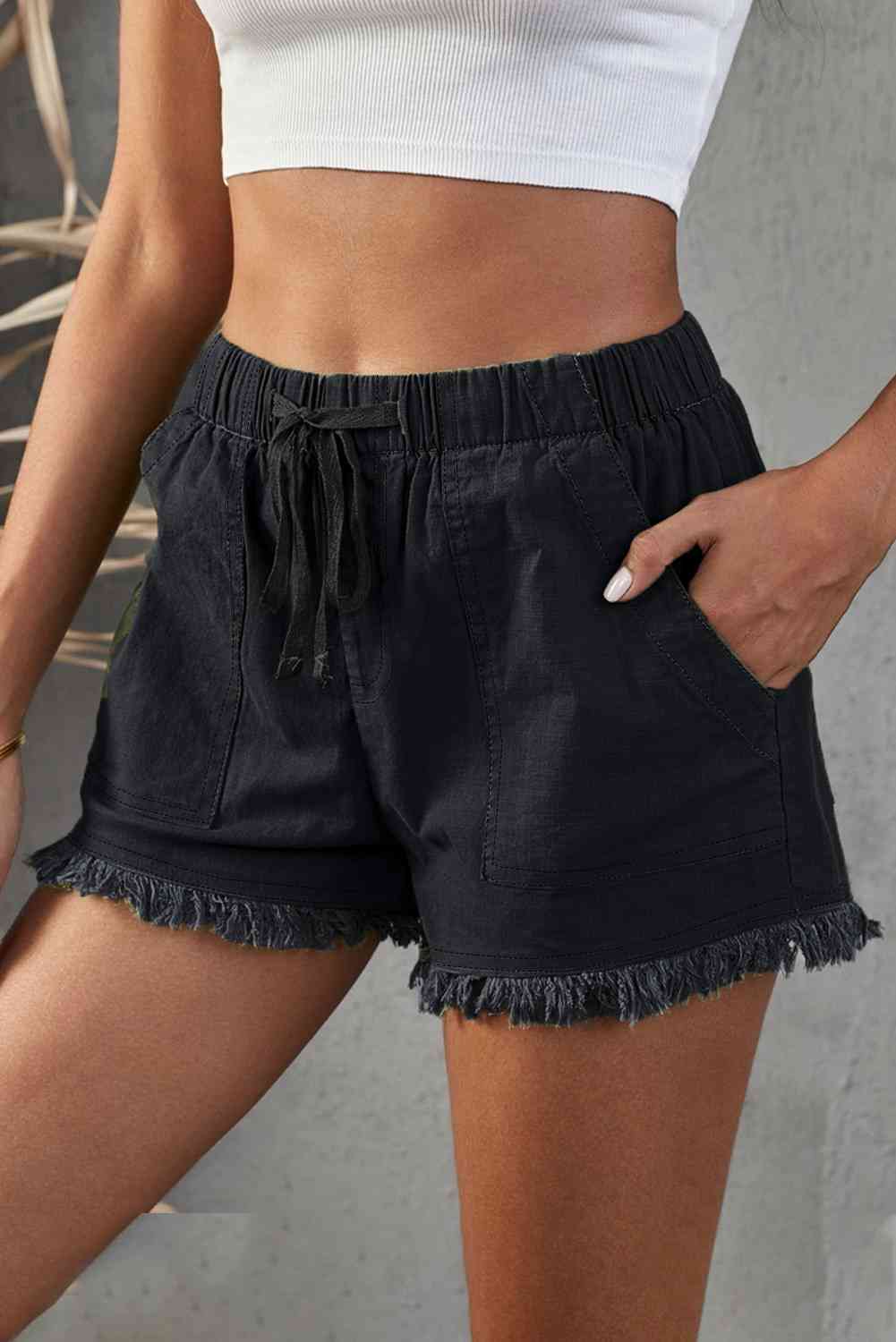 Stilla | Tattered Denim Shorts