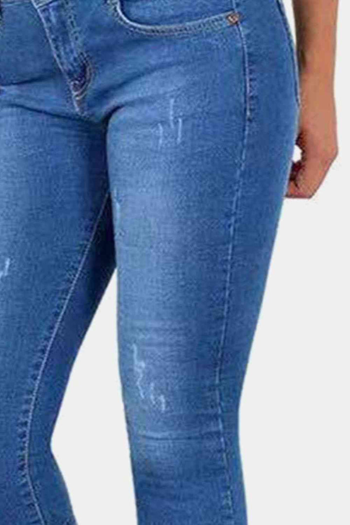 Stilla | Størrelse Knappede Capris Jeans