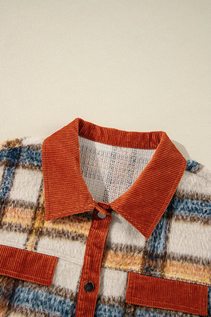 Stilla | Plus Size Plaid Button Down Jakke