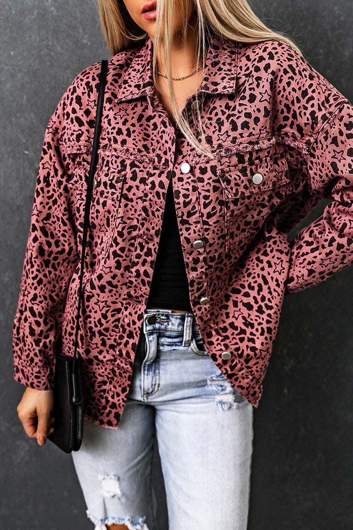 Stilla | Raw Hem Knapper Op Denim Jakke