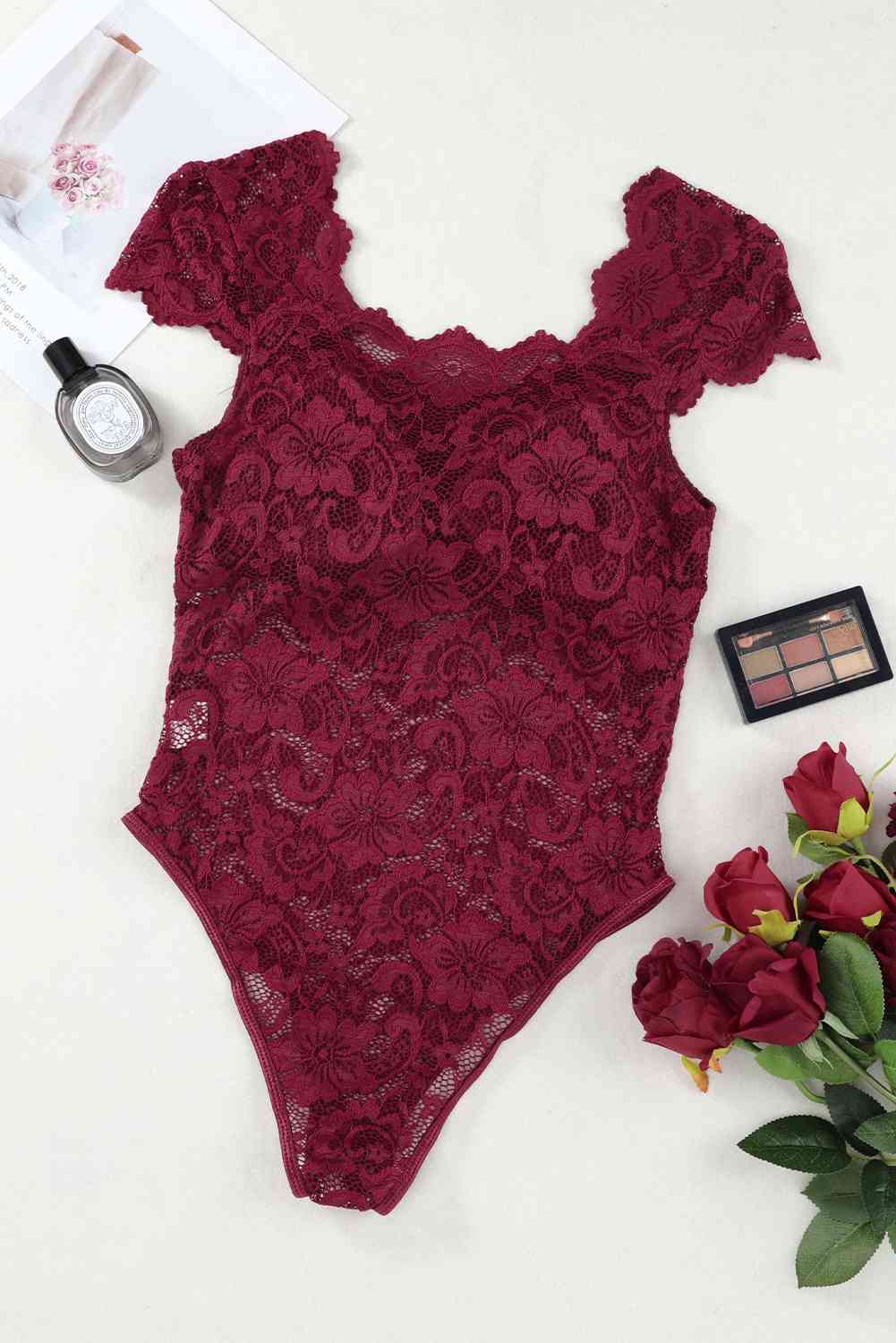 Stilla | Sweetheart Hals Blonder Bodysuit