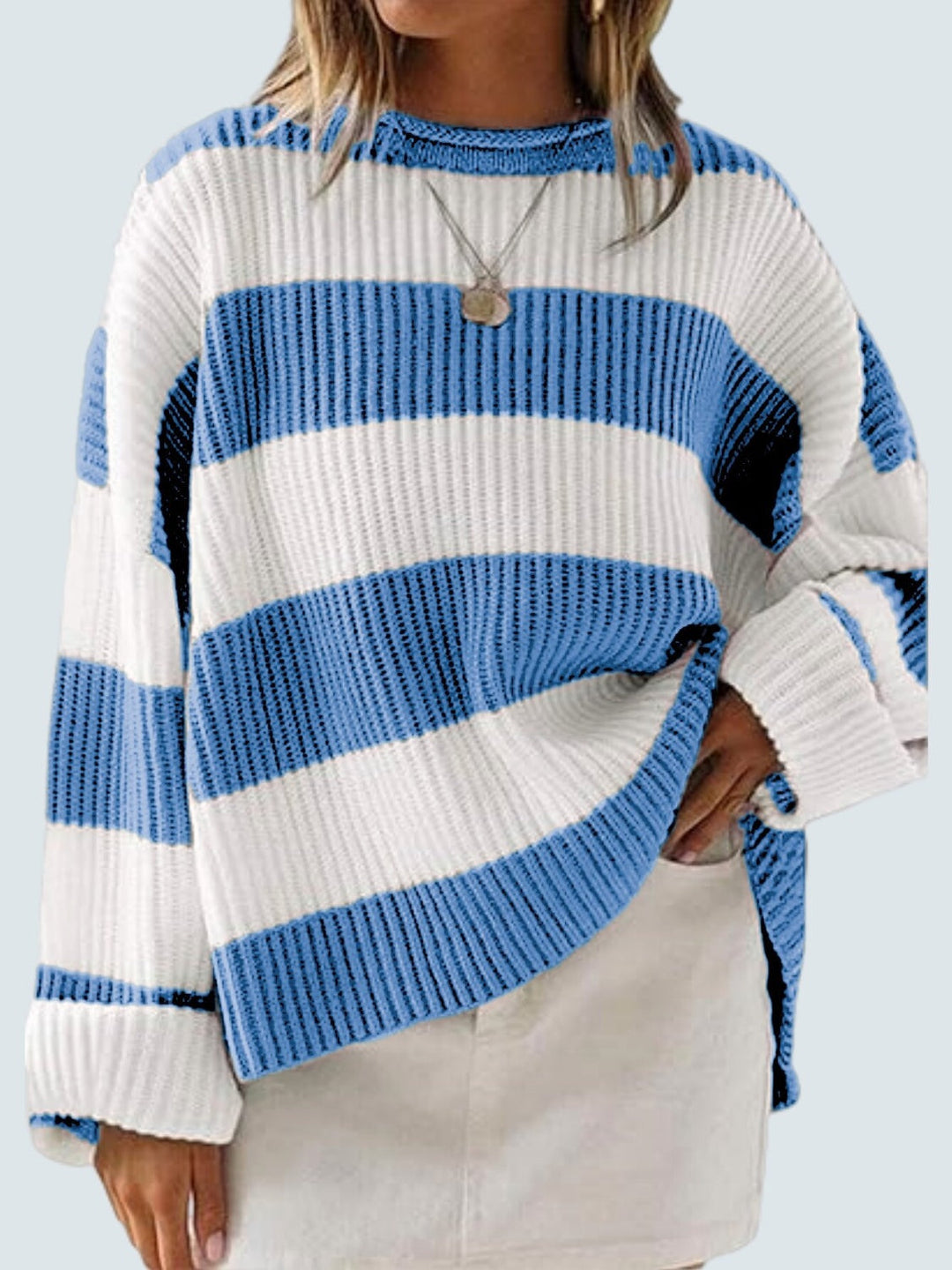 Stilla | Pullover Rundhals Med Lange Ærmer
