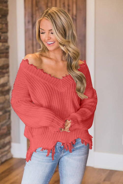 Stilla | Hem Dropped Shoulder Sweater