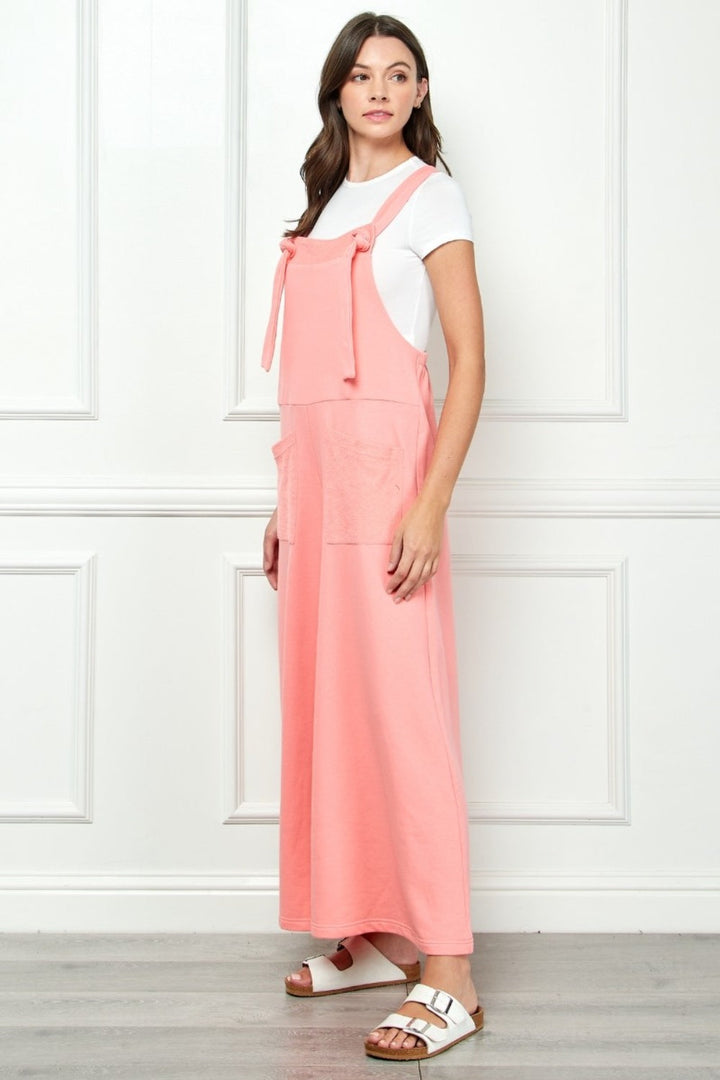 Stilla | Bred Strop Fransk Terry Overalls