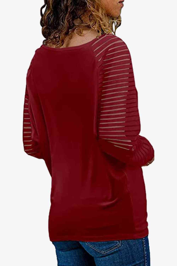 Stilla | Neck Lang Raglan Ærme Top