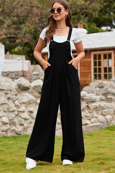 Stilla | Strop firkantet hals ben-overalls