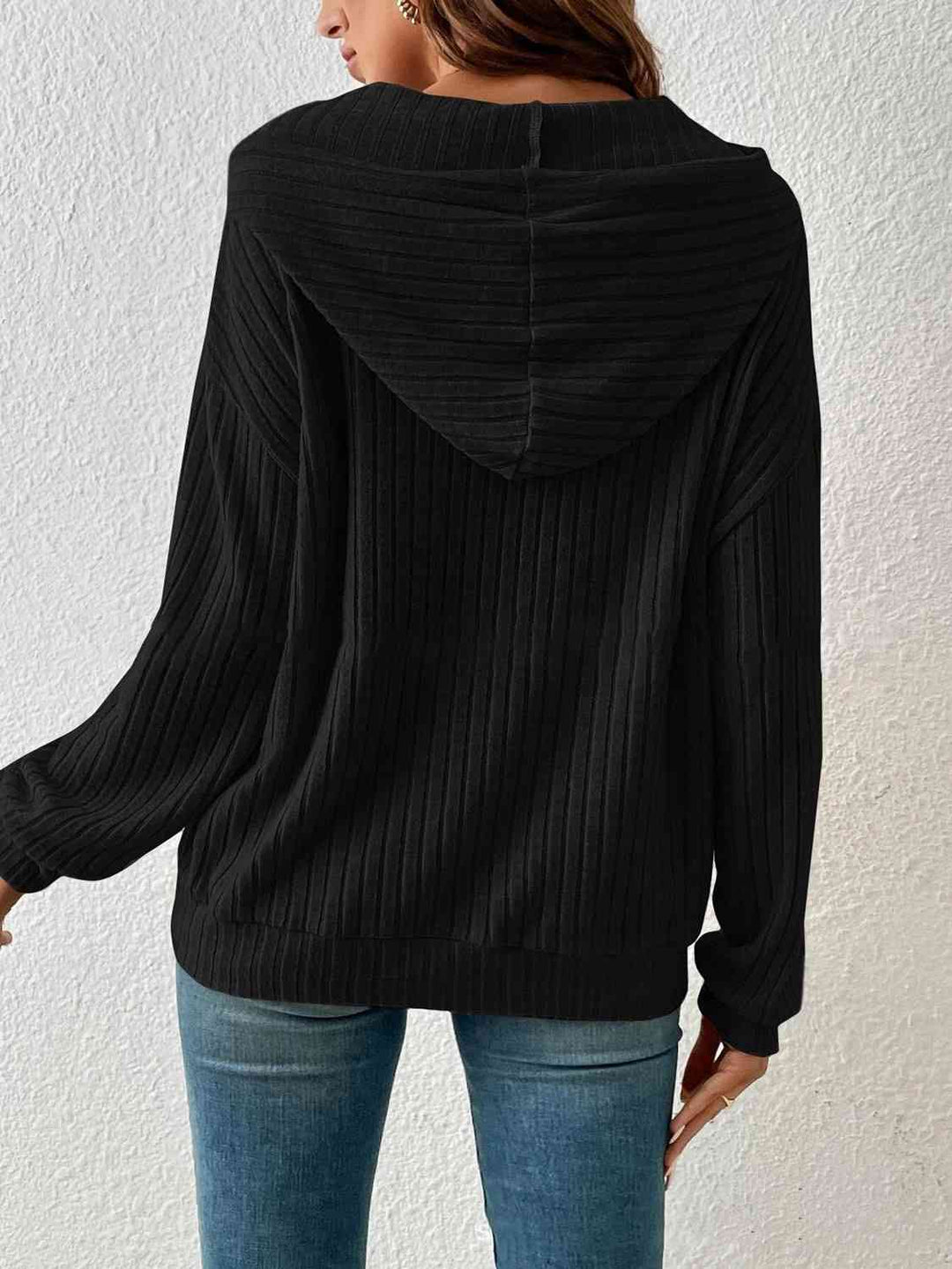 Stilla | Droppe Skulder Snøre Hoodie