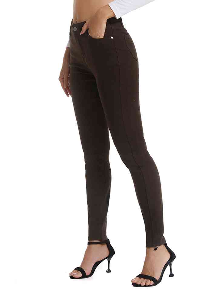 Stilla | Størrelse Knappet Lange Jeans