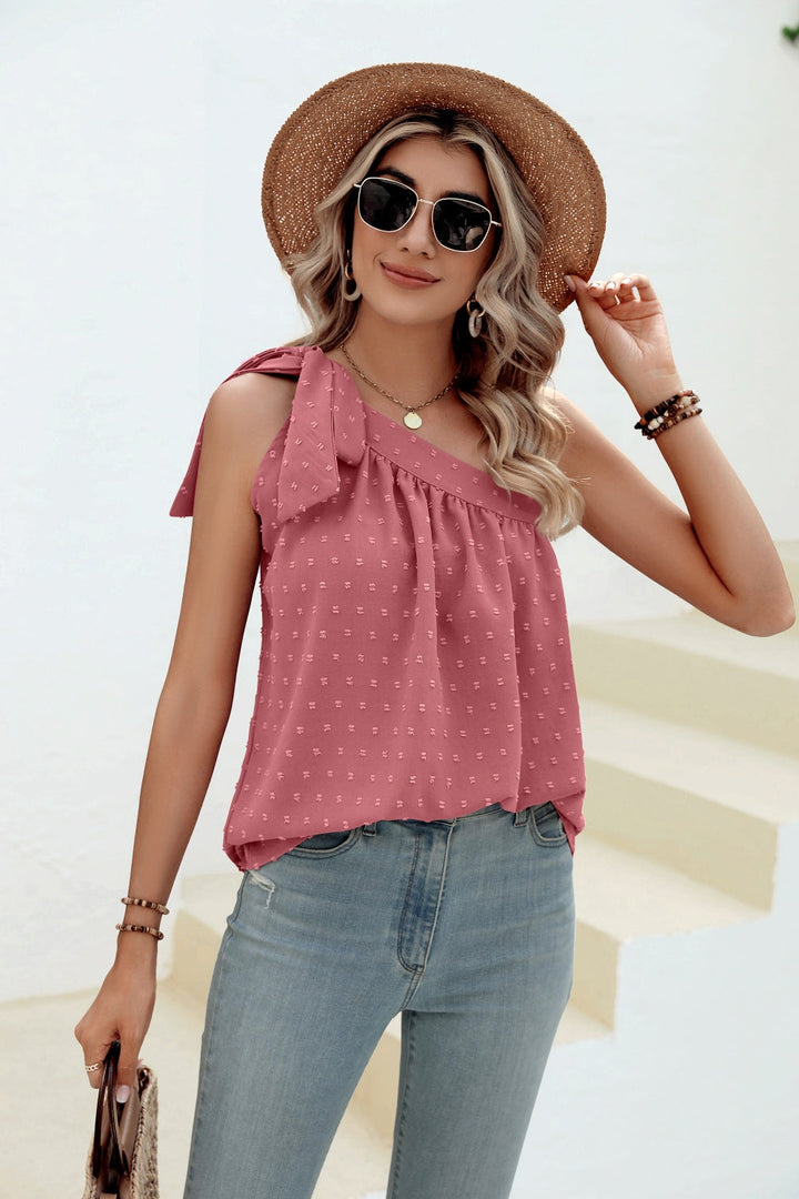 Stilla | Dot Single Shoulder Tank