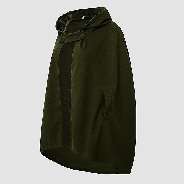 Stilla | Kort Vintage Frakke Med Hætte Til Kvinder
