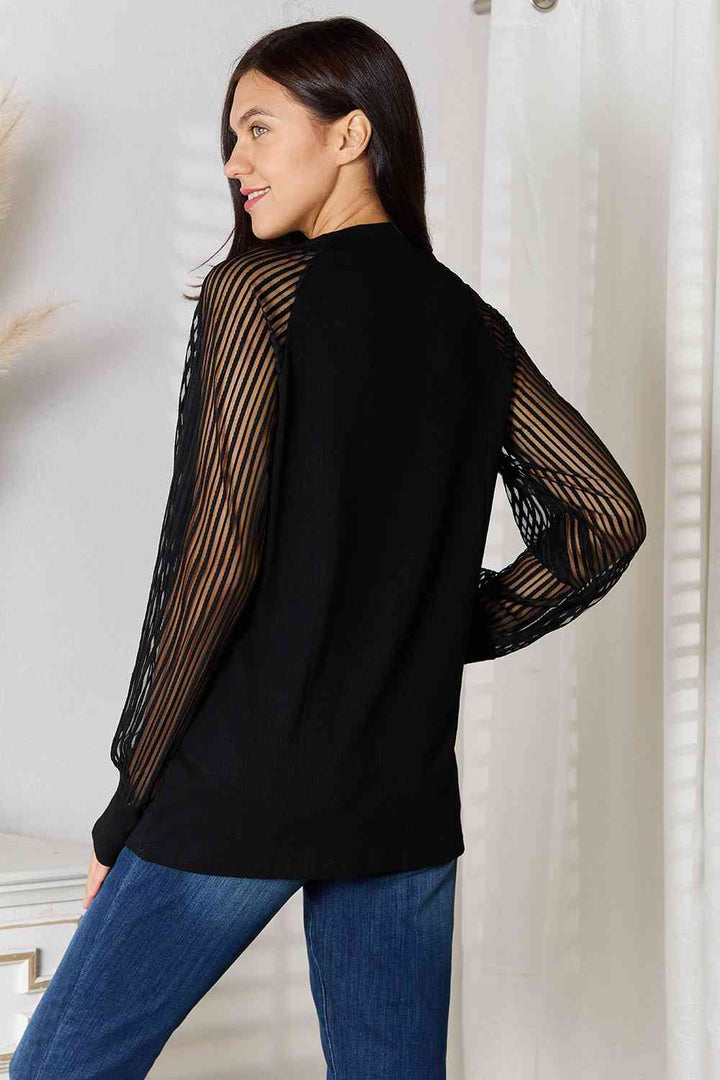 Stilla | Tag Rund Hals Raglan Ærme Bluse