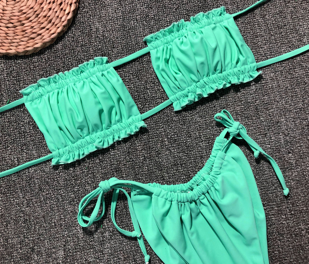 Stilla | Trim Ruched Bikini Sæt
