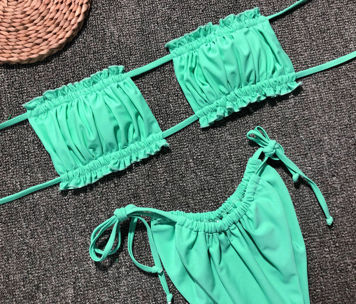 Stilla | Trim Ruched Bikini Sæt