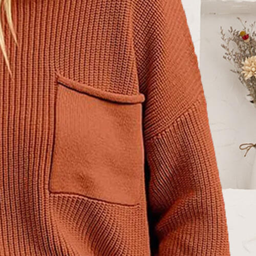 Stilla | Drop Shoulder Sweater Med Lomme