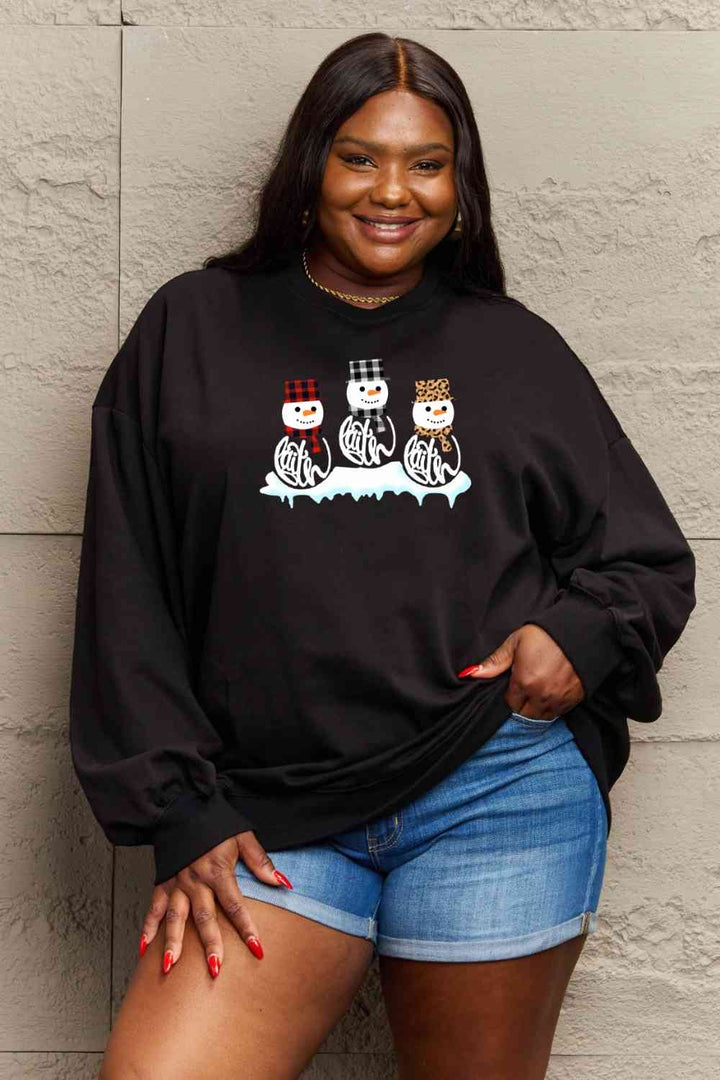 Stilla | Love Full Size Snemand Grafik Sweatshirt
