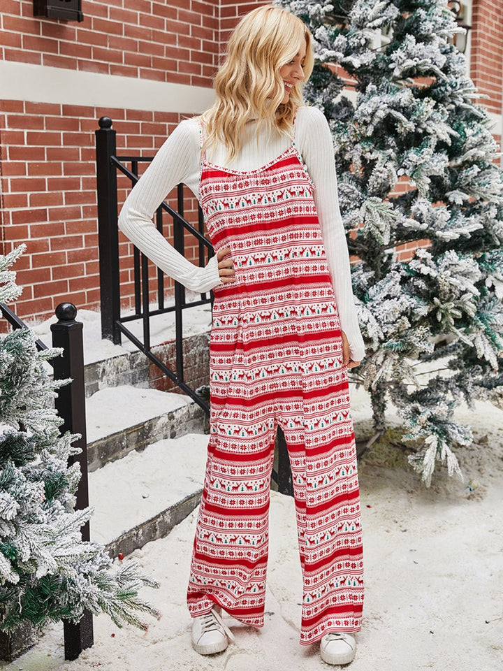 Stilla | Farvekontrast Bredbenet Jumpsuit