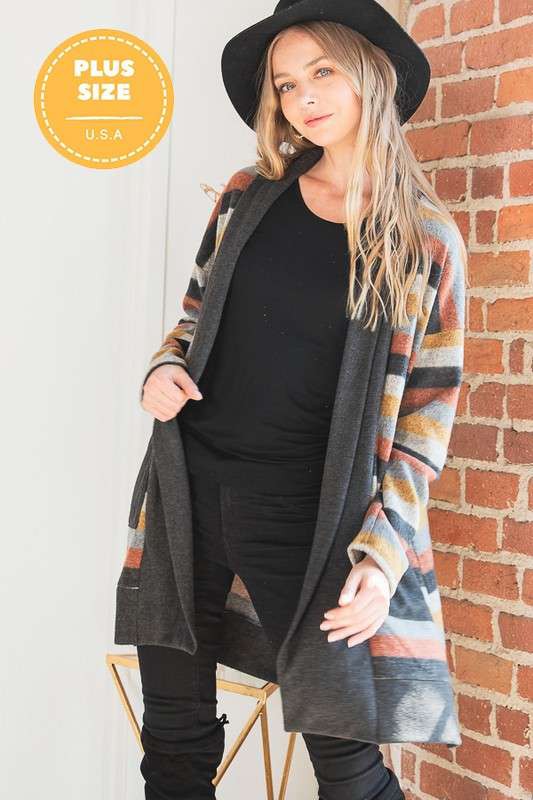 Stilla | Farvet Strikcardigan