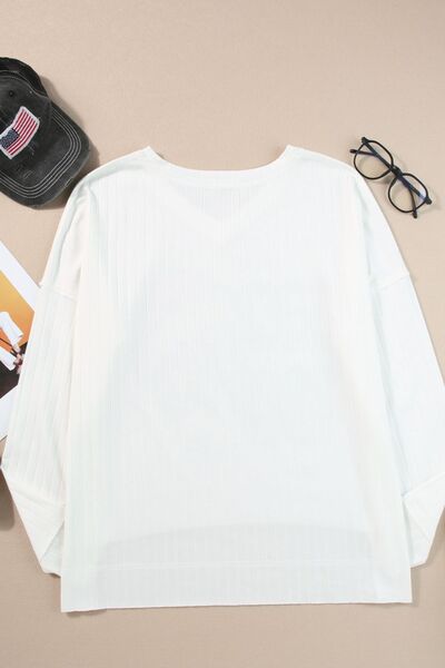 Stilla | Hals Jule Grafik High-low Design Langærmet Top