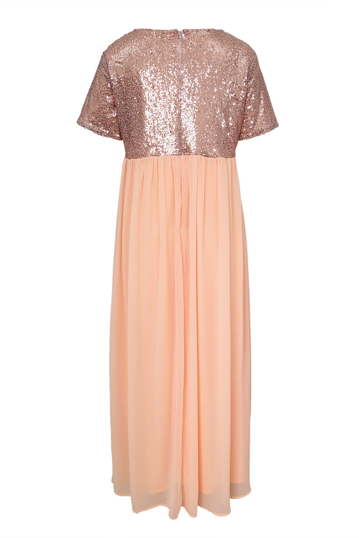 Stilla | Størrelse Paillet Spliced Maxi Kjole