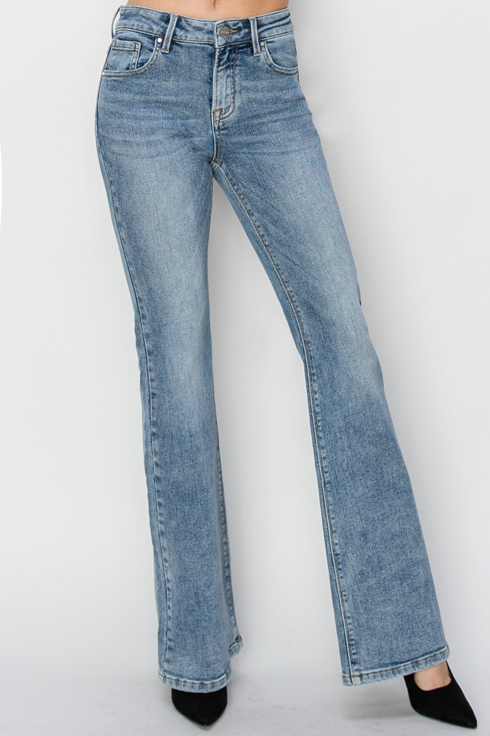 Stilla | Full Size Mid Rise Bootcut Jeans