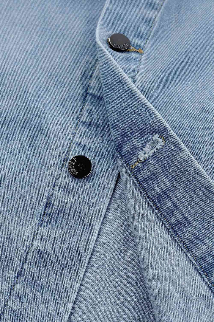 Stilla | Denimjakke Med Nedtonet Krave