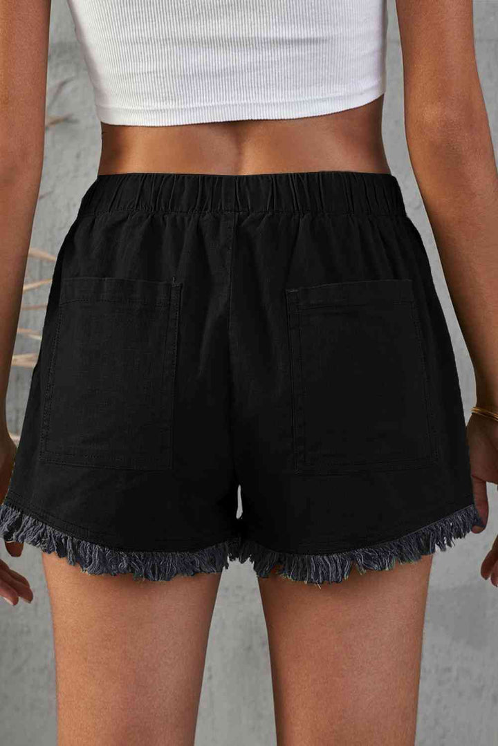 Stilla | Tattered Denim Shorts