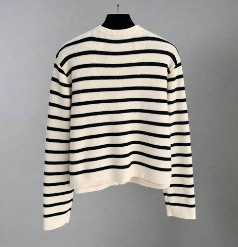 Stilla | Stribet Cardigan med Stil