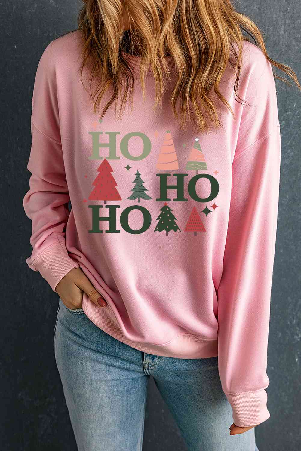 Stilla | Tree Graphic Dropped Shoulder Sweatshirt
