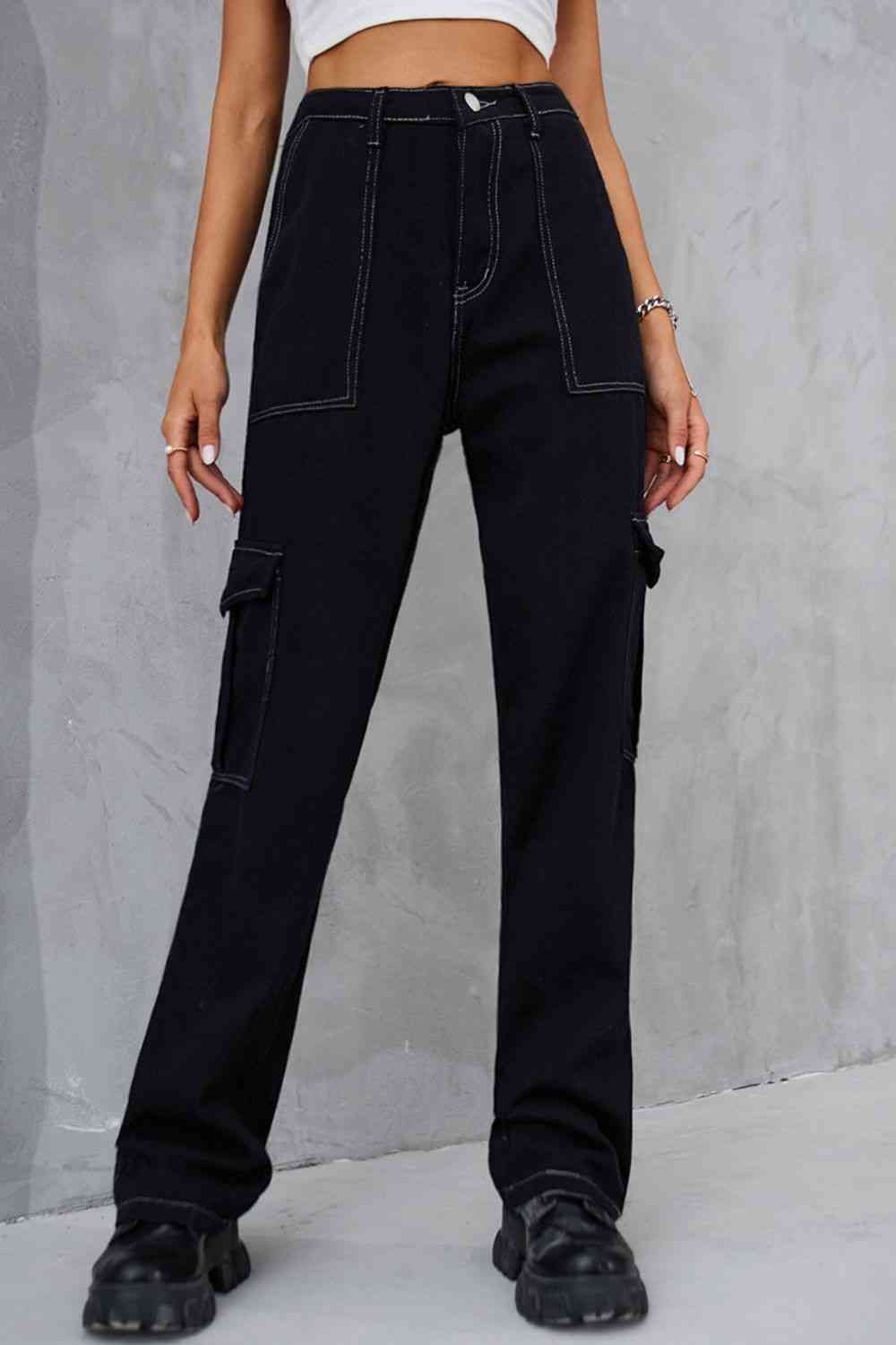 Stilla | Lange Strakke Ben-jeans Med Lommer