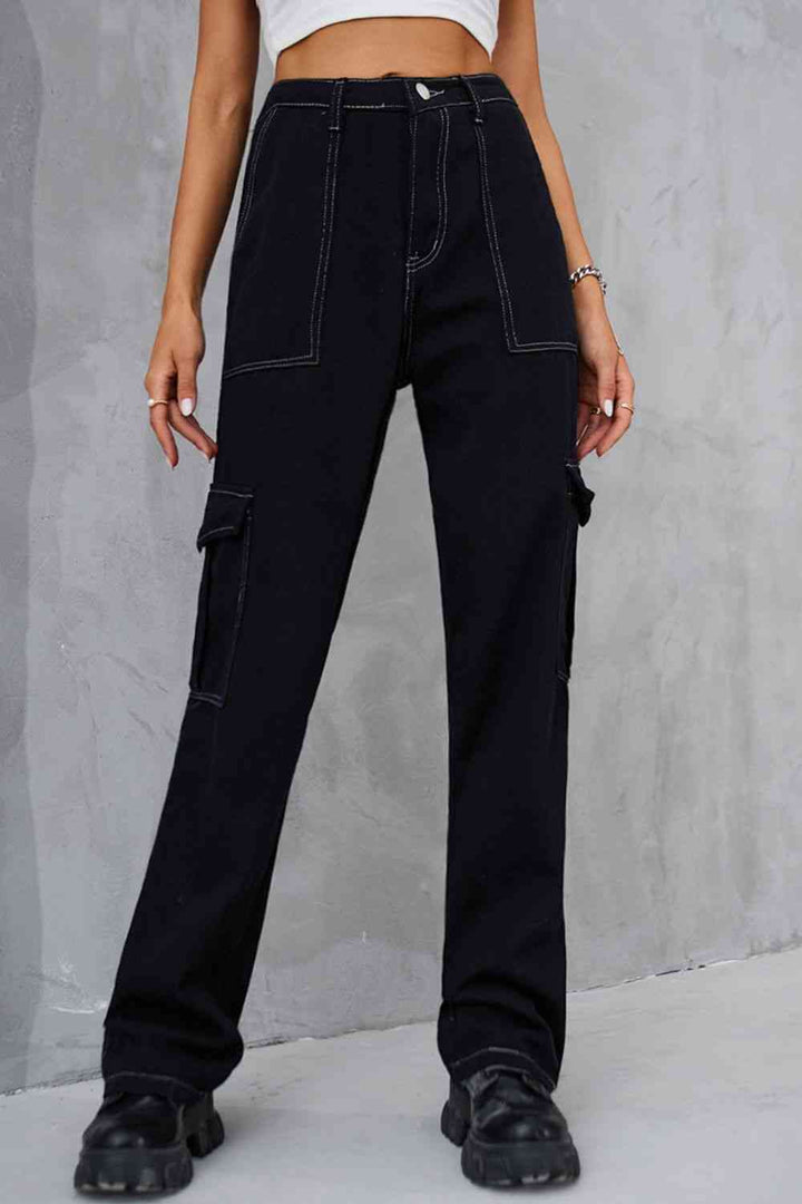 Stilla | Lange Strakke Ben-jeans Med Lommer