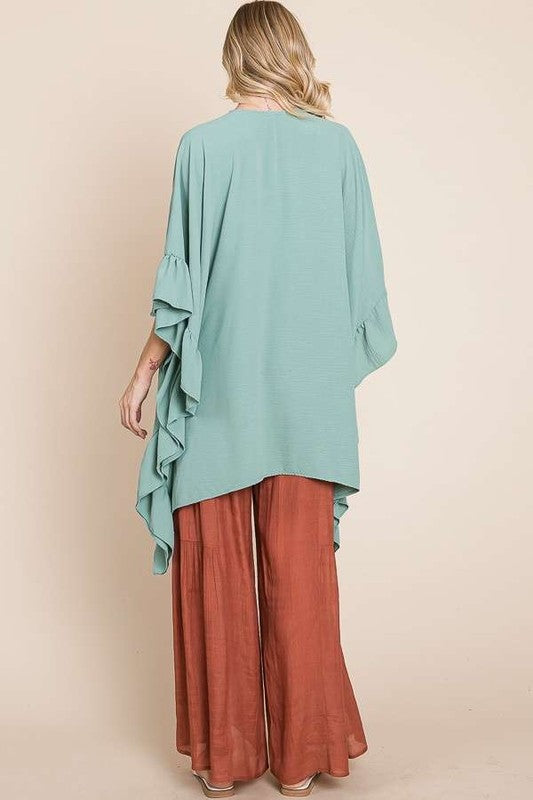 Stilla | Ærmer Ruffle Kimono