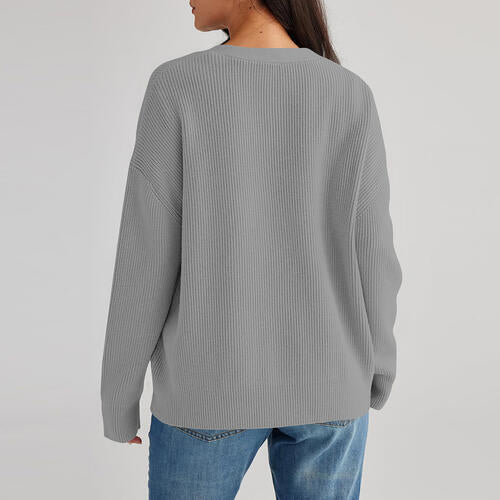 Stilla | Nakke Knap Front Cardigan